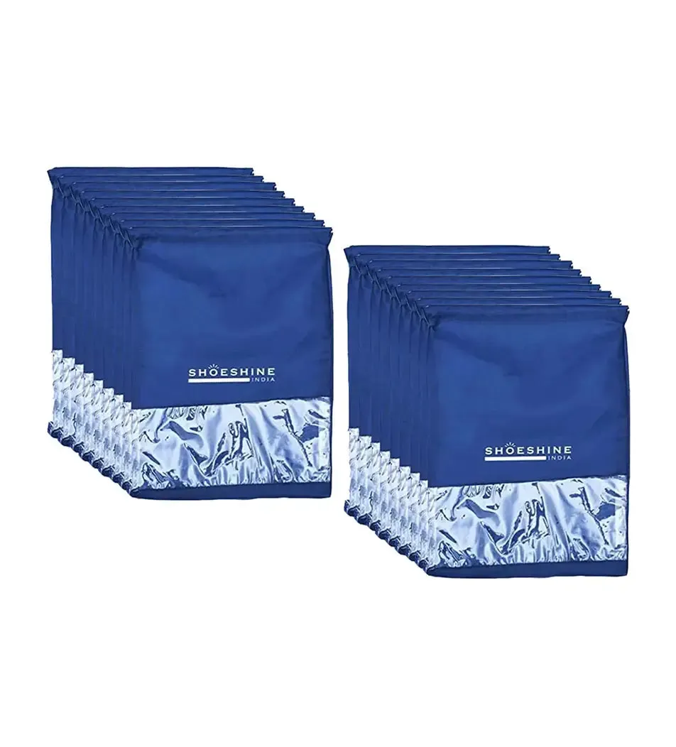 SHOESHINE Shoe Bags (Pack of 6) Travel Shoe Pouch - Maroon