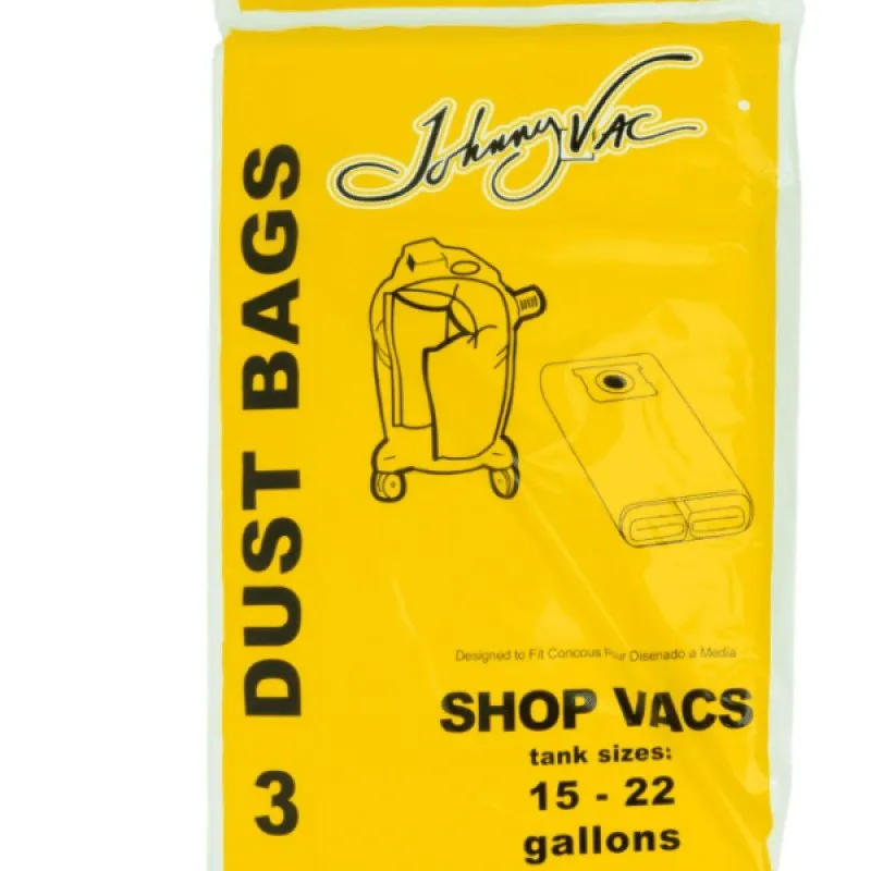 Shop Vac Vacuum Paper Bags- 15-22 Gallons