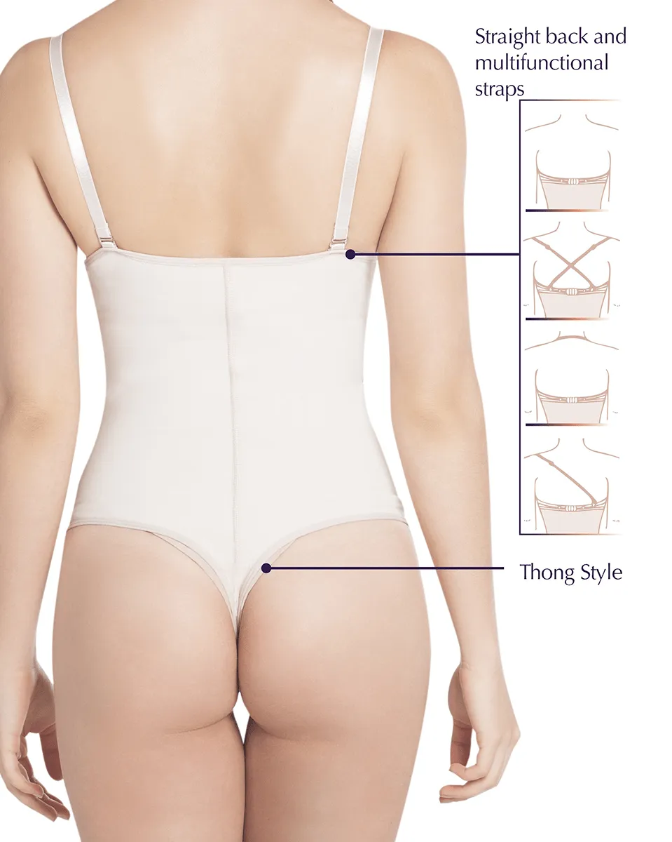 Siluet Thong Strapless Shapewear with Latex