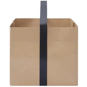 SIWA Folding Square Bag - Brown