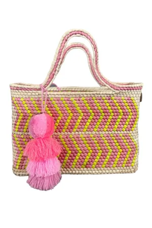 Small Lemonade Palm Yatzil Citron Tote
