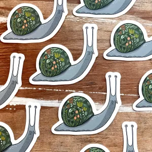 Snail Sticker, Cute Snail Vinyl Sticker, FREE SHIPPING