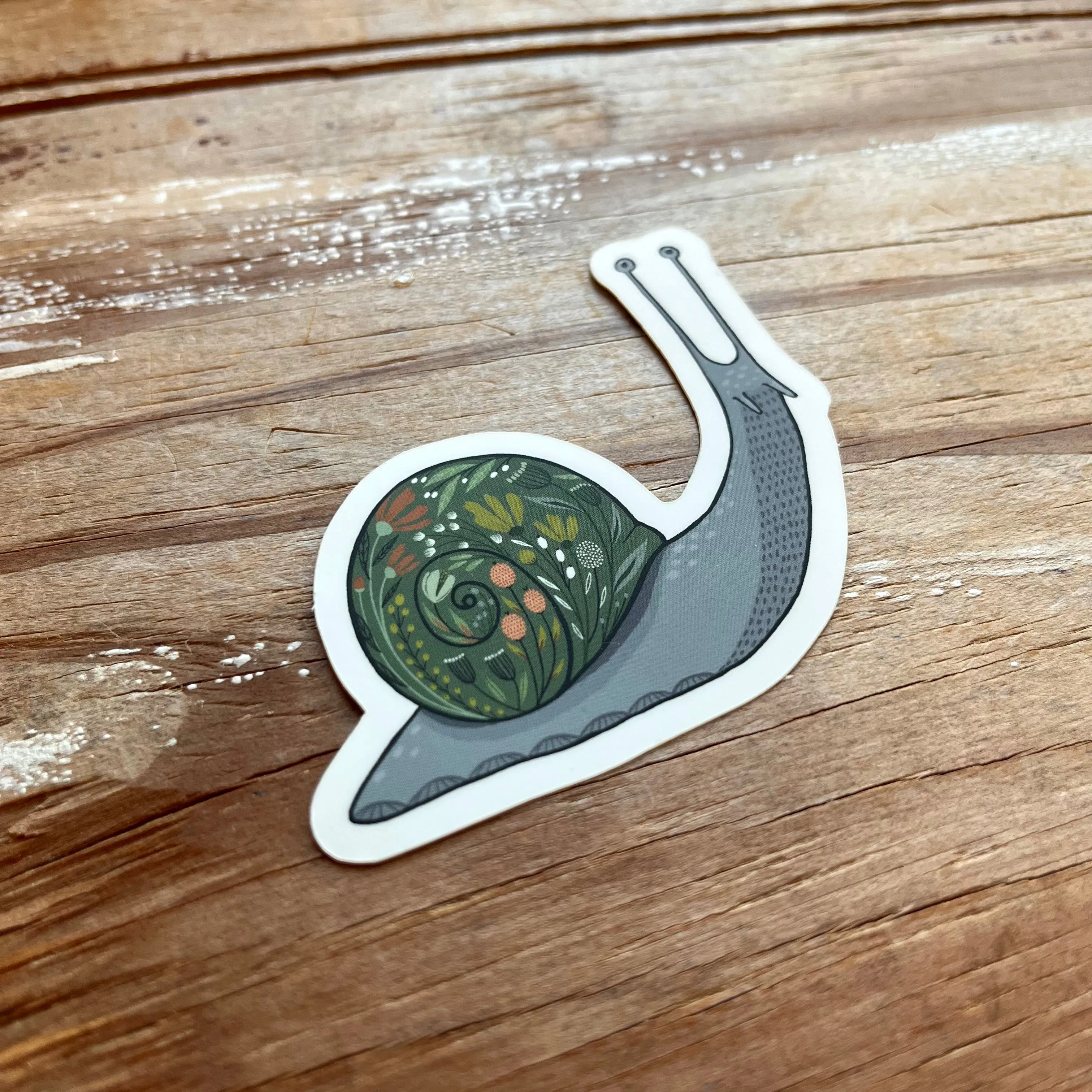Snail Sticker, Cute Snail Vinyl Sticker, FREE SHIPPING