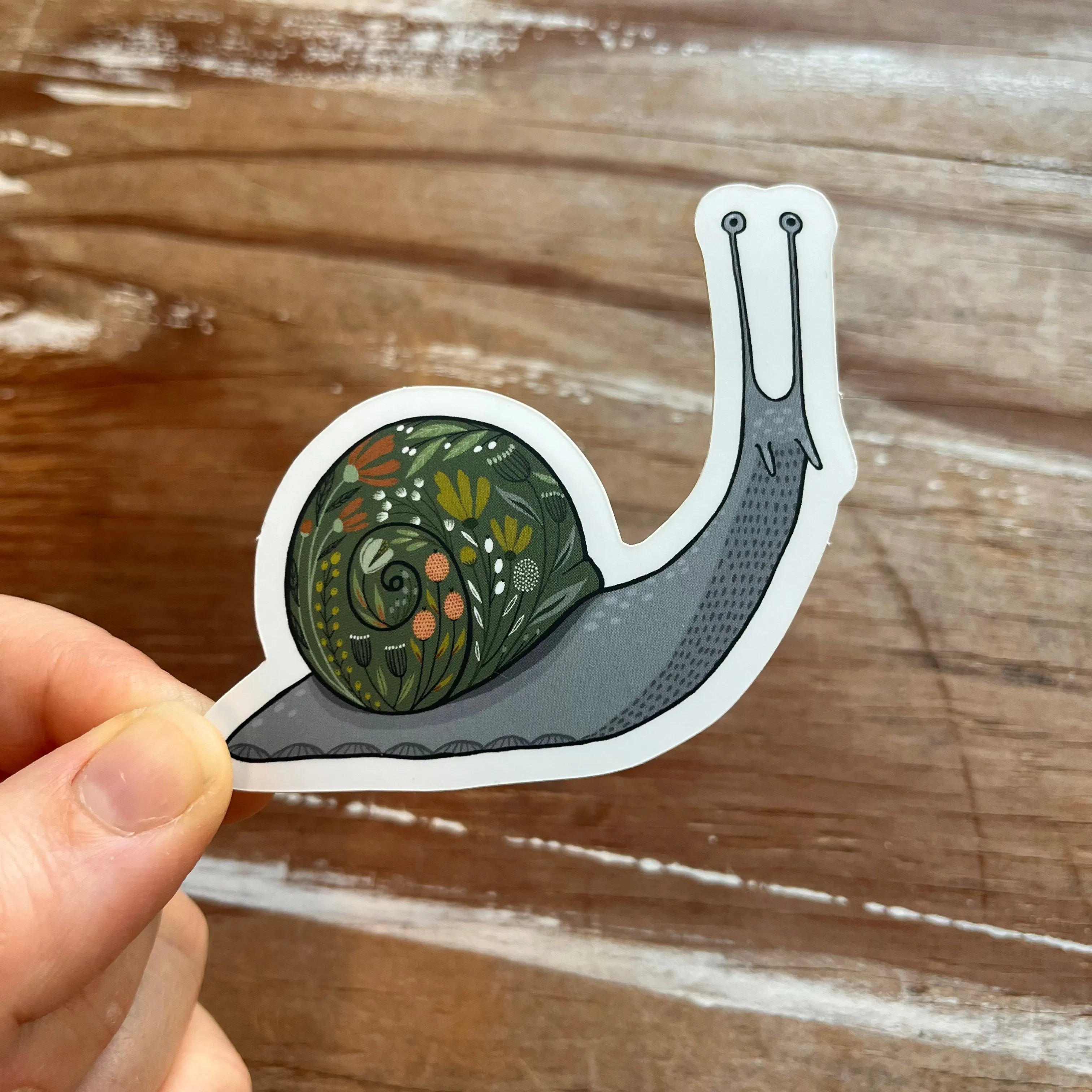 Snail Sticker, Cute Snail Vinyl Sticker, FREE SHIPPING