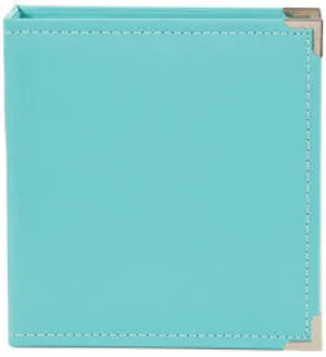 snap faux leather album 6x8 - mermaid