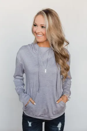 Solid Bliss Quarter Zip Hoodie- Lavender