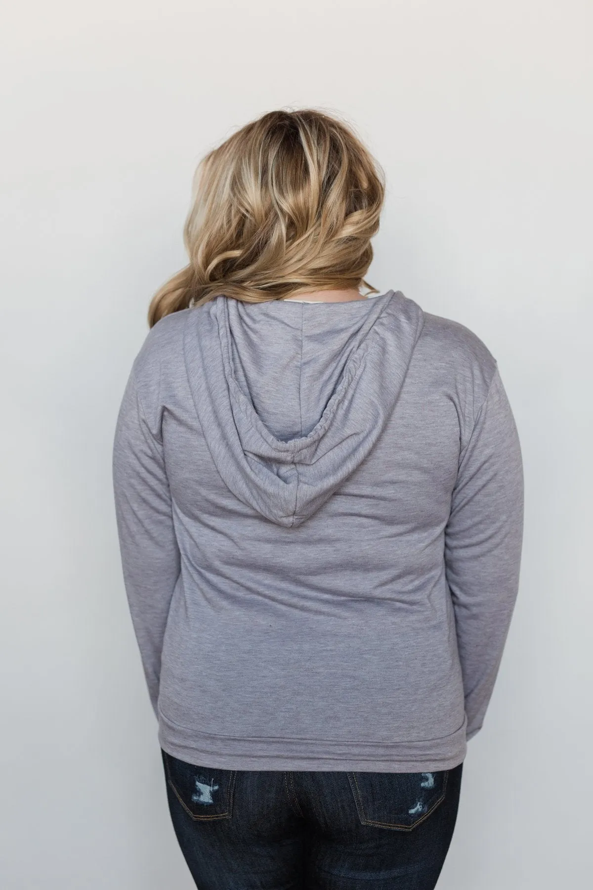 Solid Bliss Quarter Zip Hoodie- Lavender
