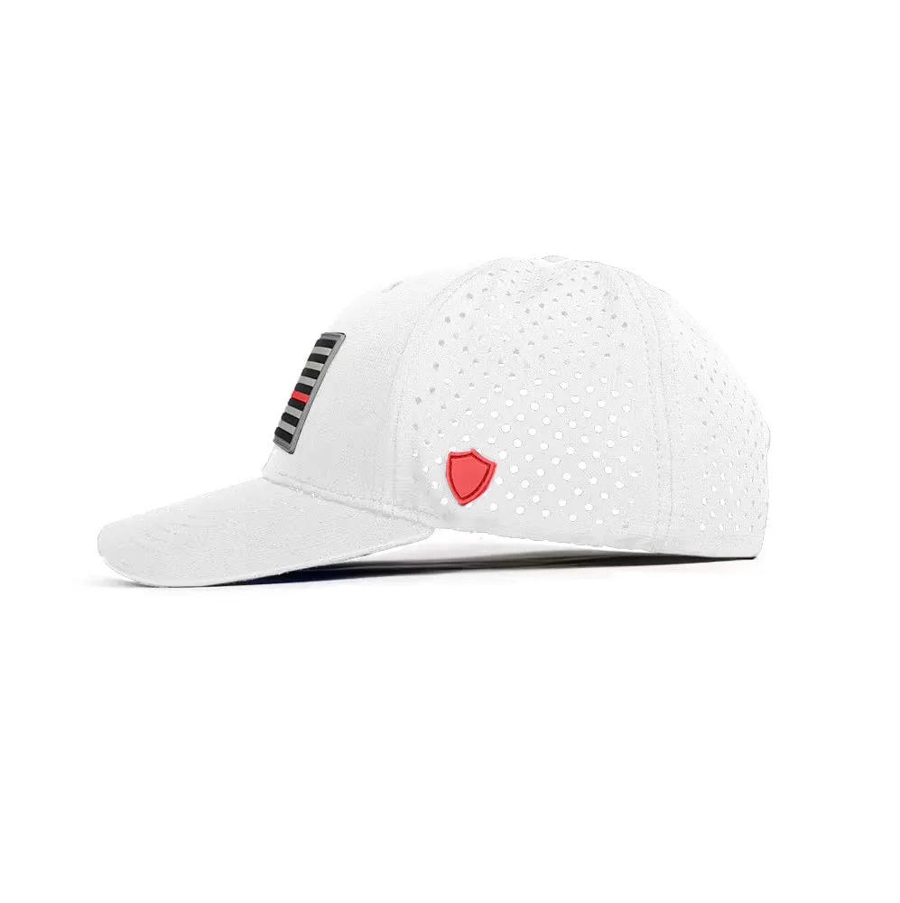 Special Edition Performance Snapback | Red Line | White PreOrder