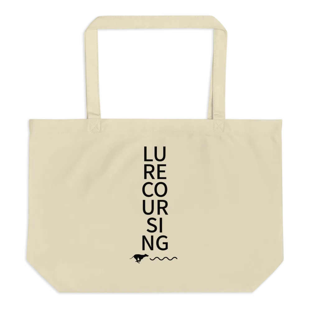 Stacked Lure Coursing X-Large Tote/Shopping Bag - Oyster