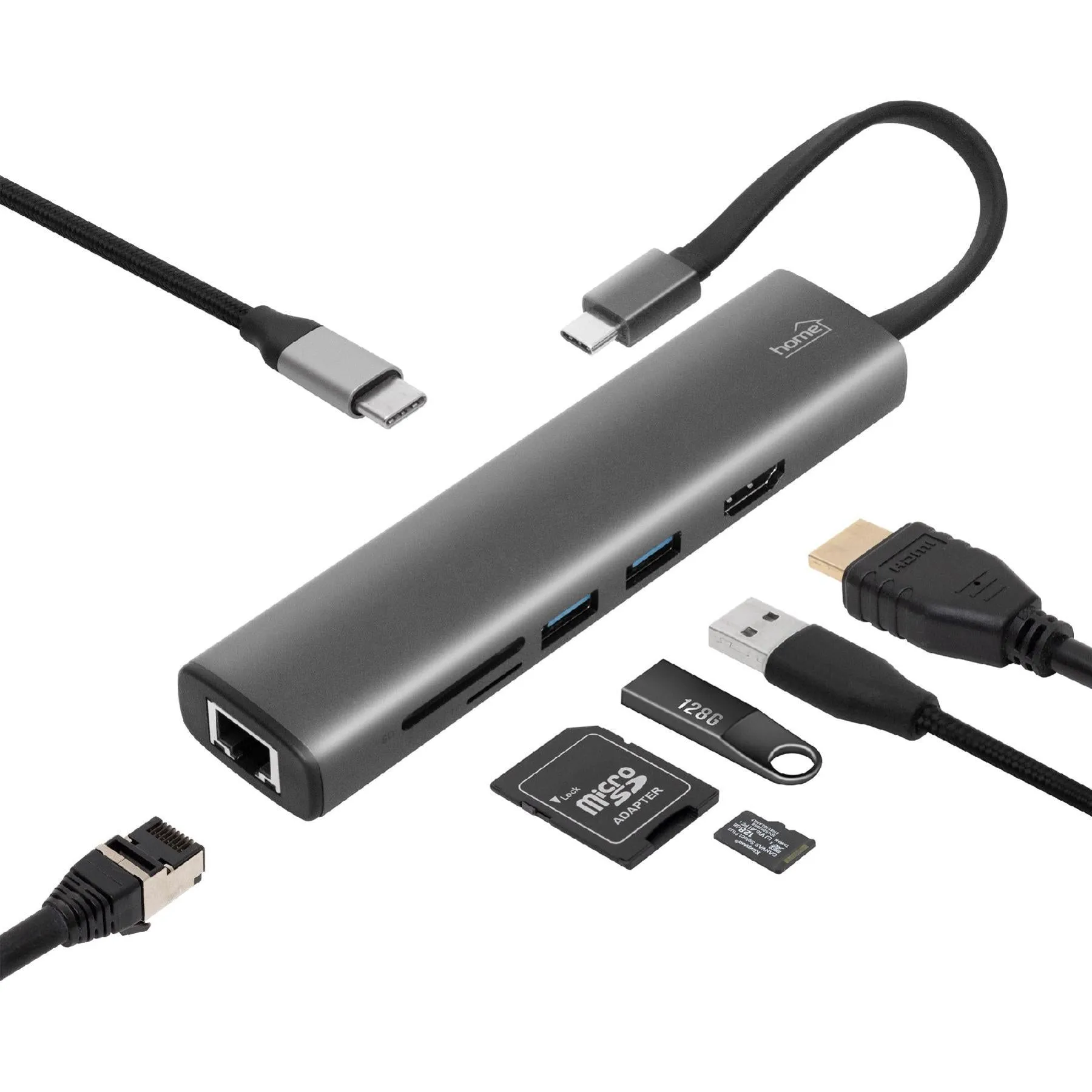 Stație de Andocare USB-C HUB 7in1 USBHUB7 – Versatilitate și Performanță