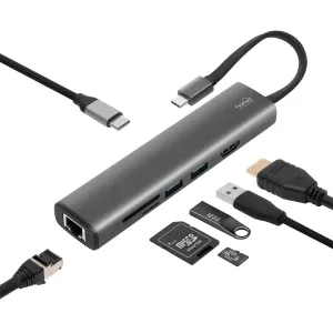 Stație de Andocare USB-C HUB 7in1 USBHUB7 – Versatilitate și Performanță