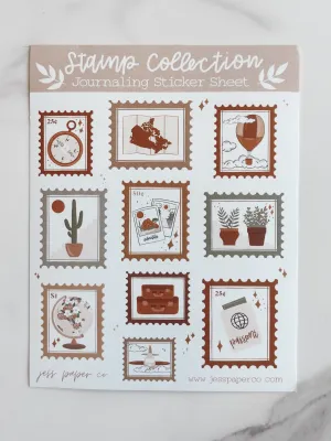 Stamp Collection Sticker Sheet