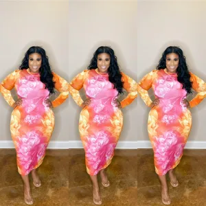 Starburst Floral Midi