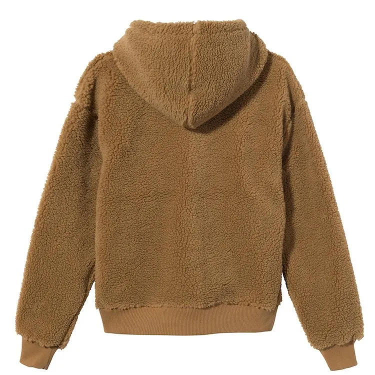 Stussy Sherpa Zip Hoody Brown