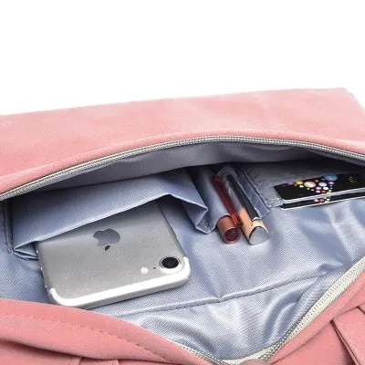 Stylish PU Leather Laptop Backpack | Durable Design | Waterproof Fabric | Fits MacBook and Notebooks | Shoulder Bag or Handbag