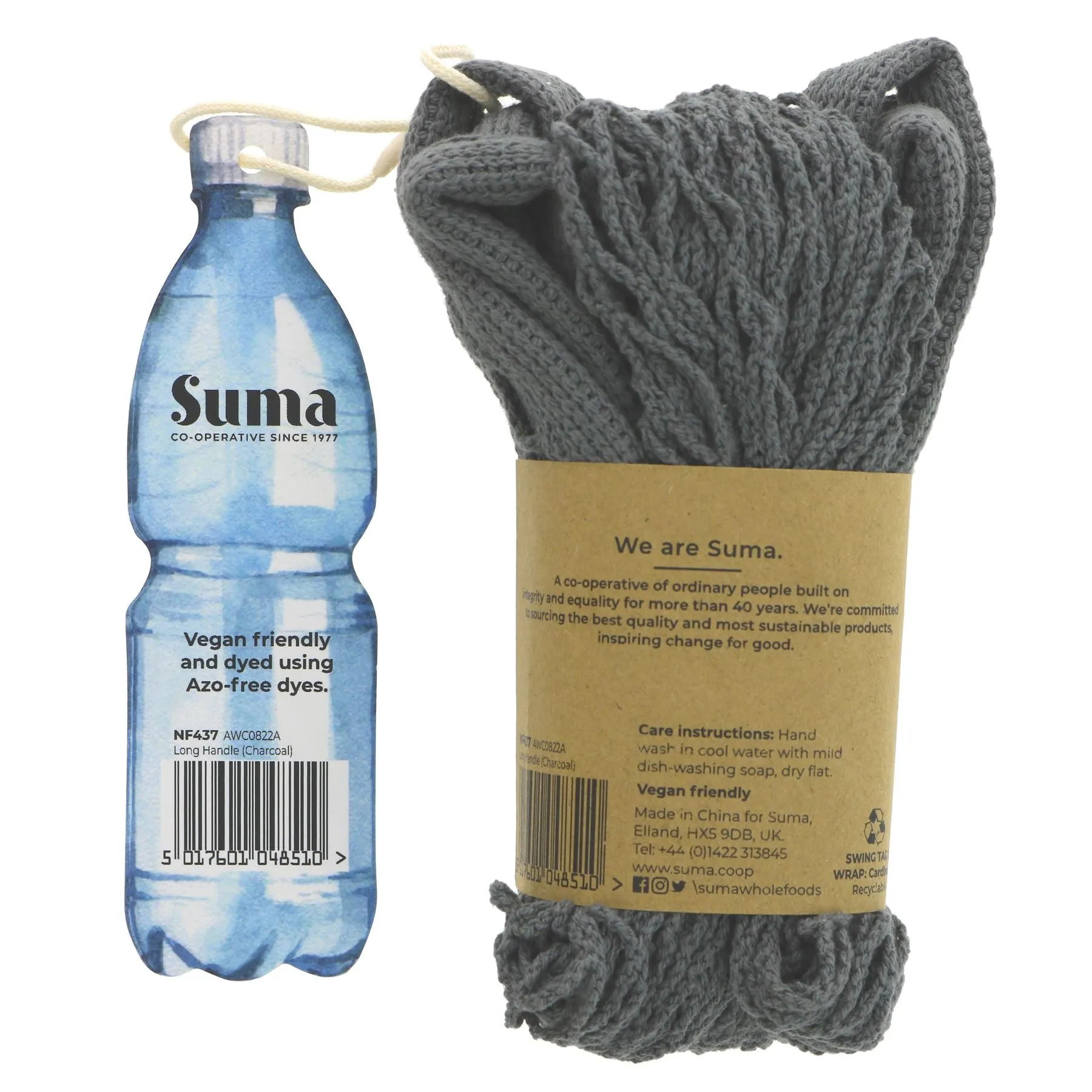 Suma | String Bag-Lg Handles-Charcoal | bag