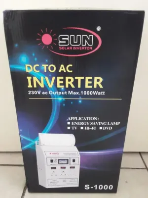 Sun Solar DC to AC power inverter S-1000 (1000 watts) – Includes 1 X 100ah battery