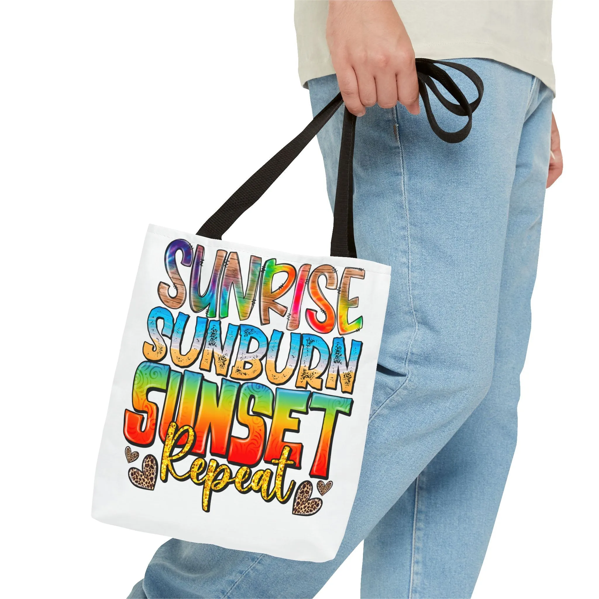 Sunrise Sunburn Sunset Repeat Tote Bag