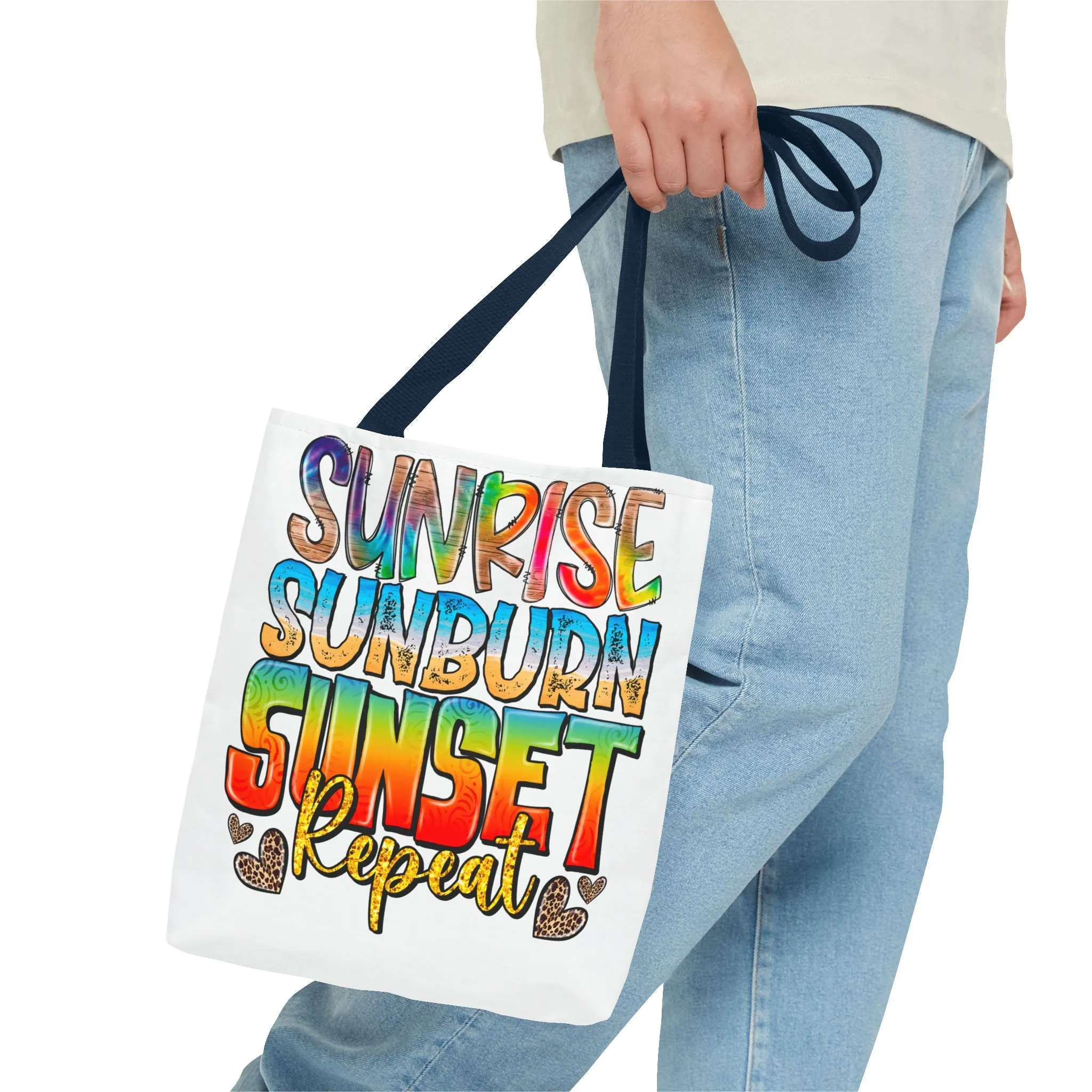 Sunrise Sunburn Sunset Repeat Tote Bag