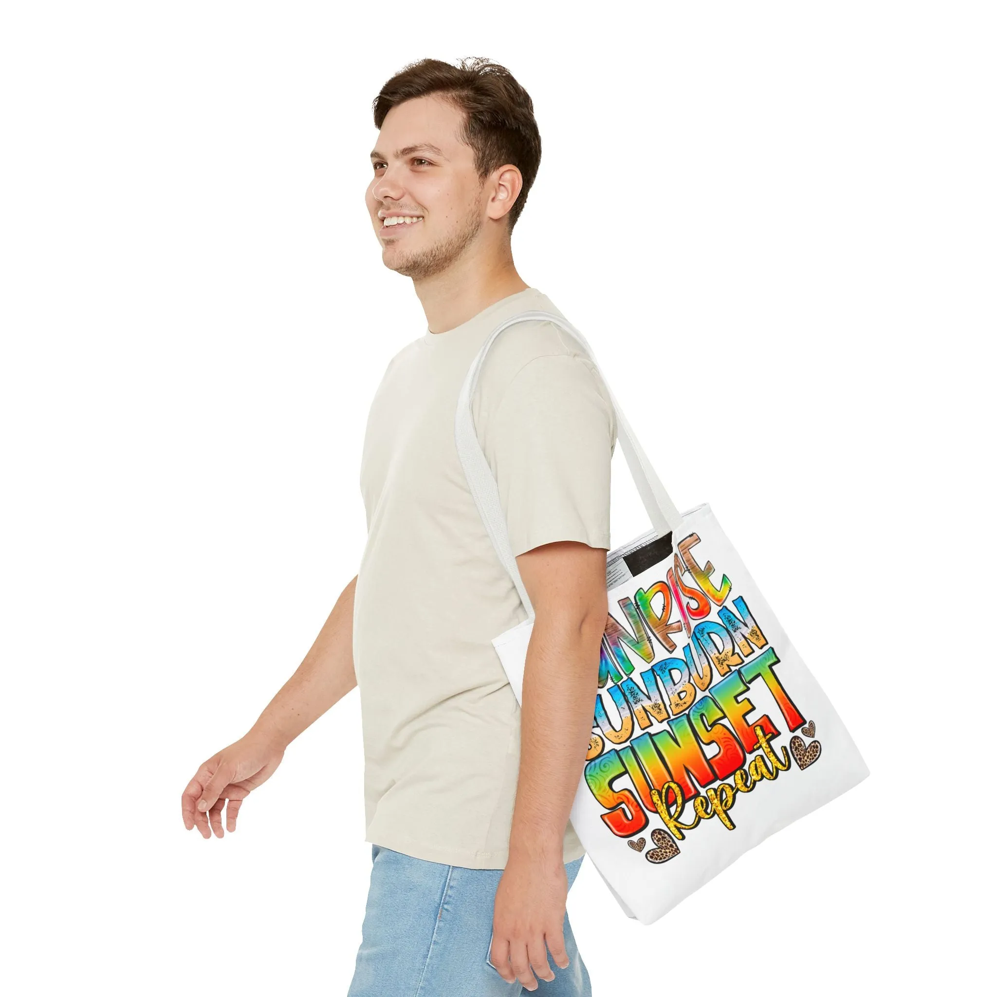 Sunrise Sunburn Sunset Repeat Tote Bag