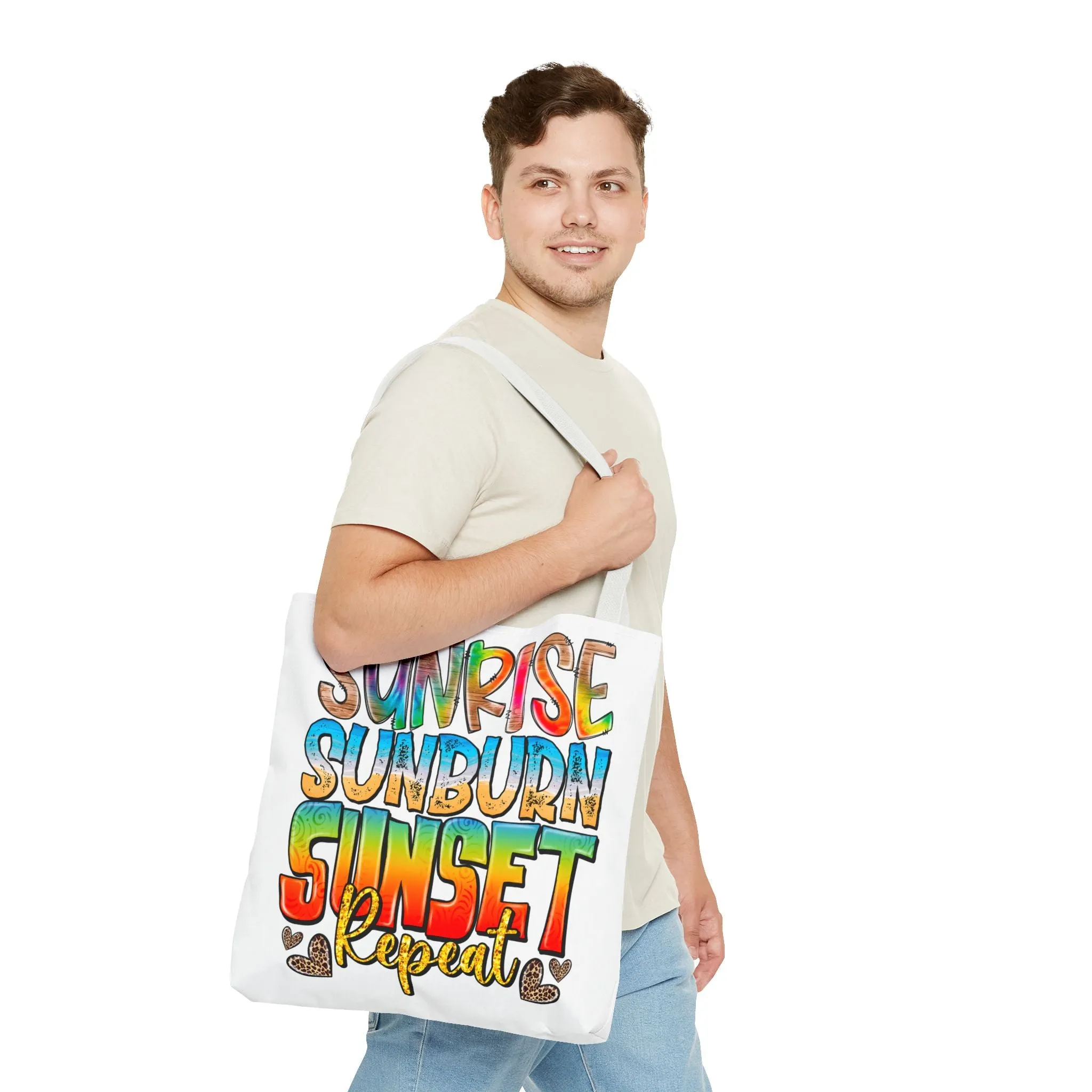 Sunrise Sunburn Sunset Repeat Tote Bag