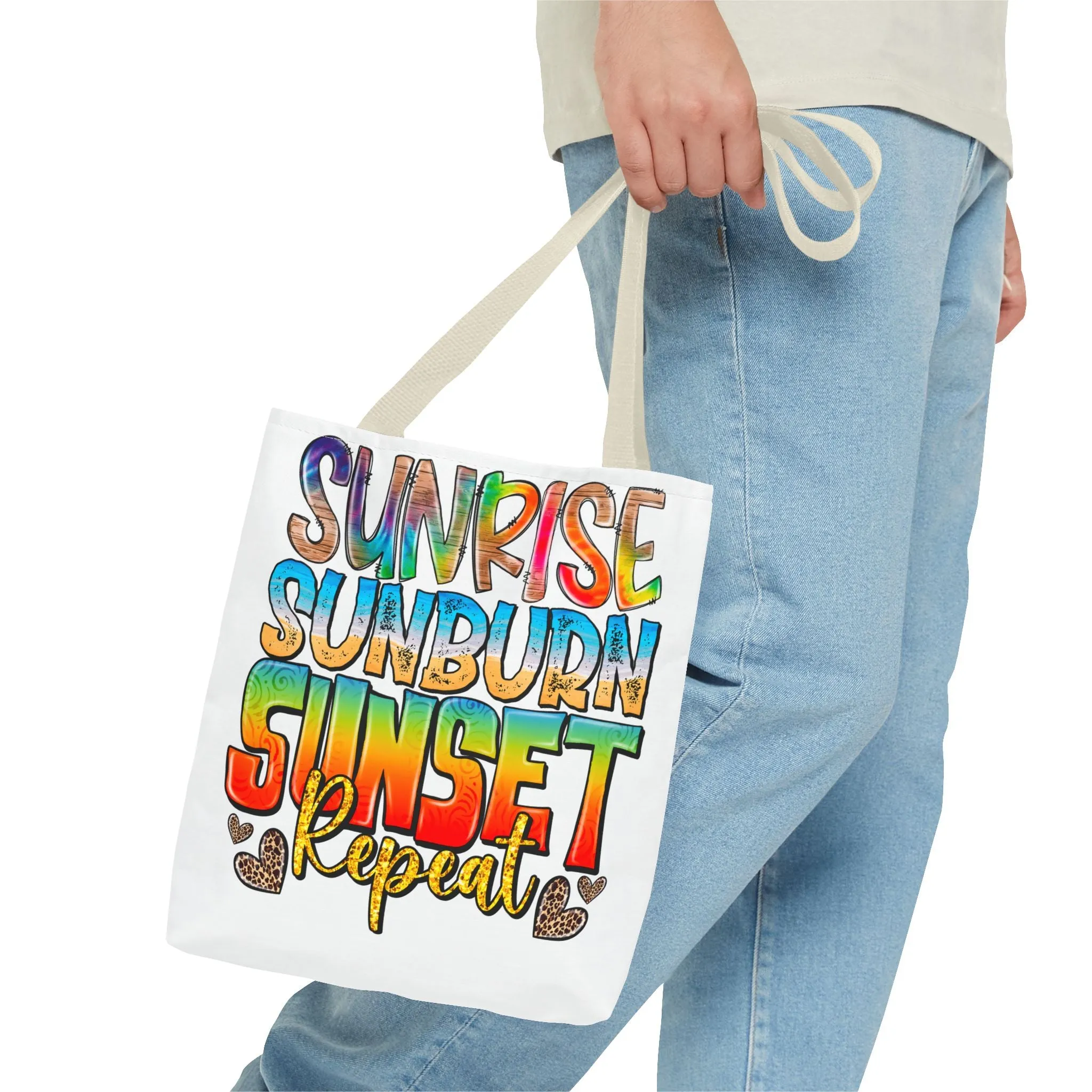 Sunrise Sunburn Sunset Repeat Tote Bag
