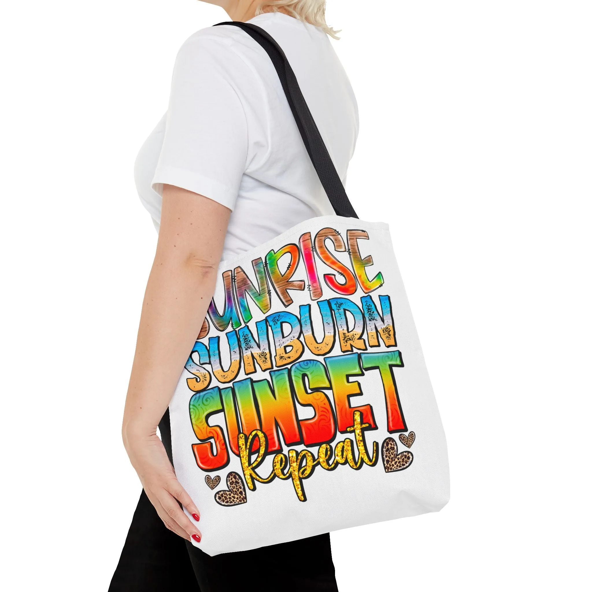 Sunrise Sunburn Sunset Repeat Tote Bag
