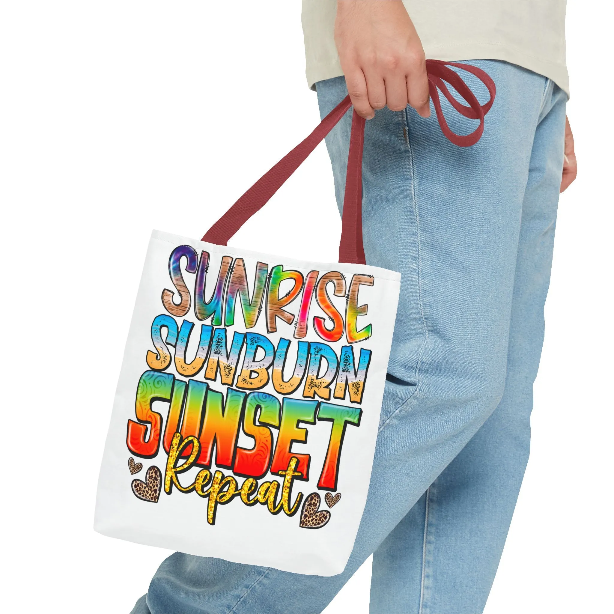 Sunrise Sunburn Sunset Repeat Tote Bag