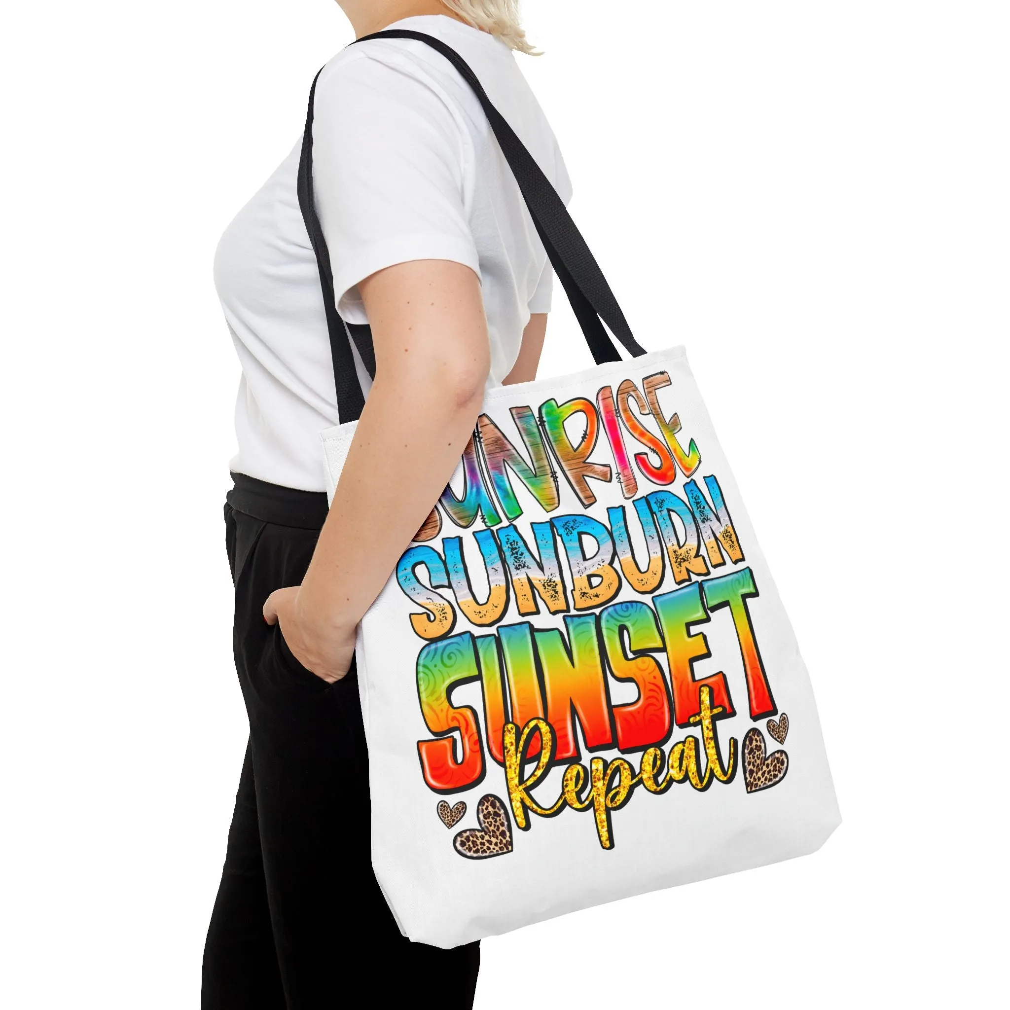 Sunrise Sunburn Sunset Repeat Tote Bag