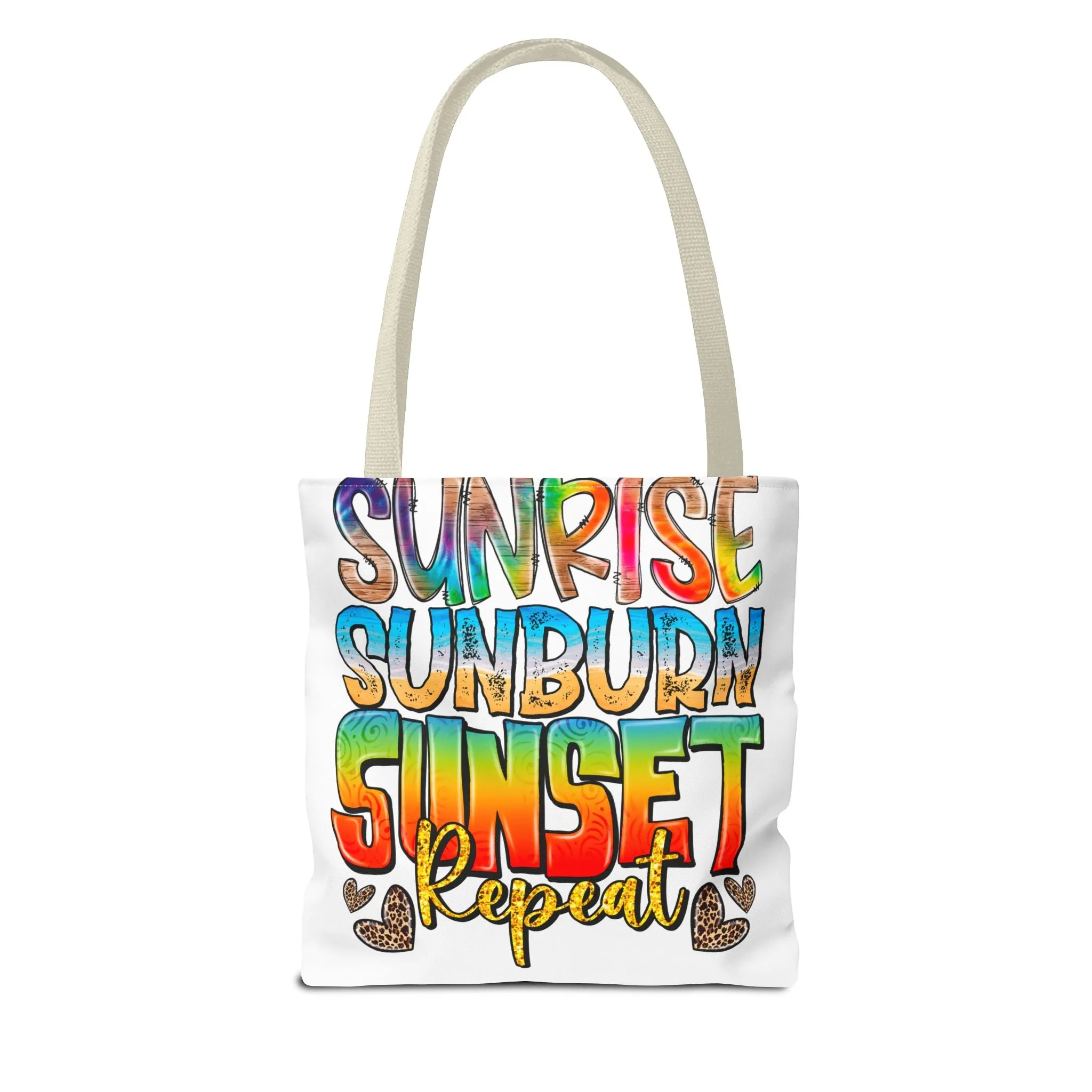 Sunrise Sunburn Sunset Repeat Tote Bag