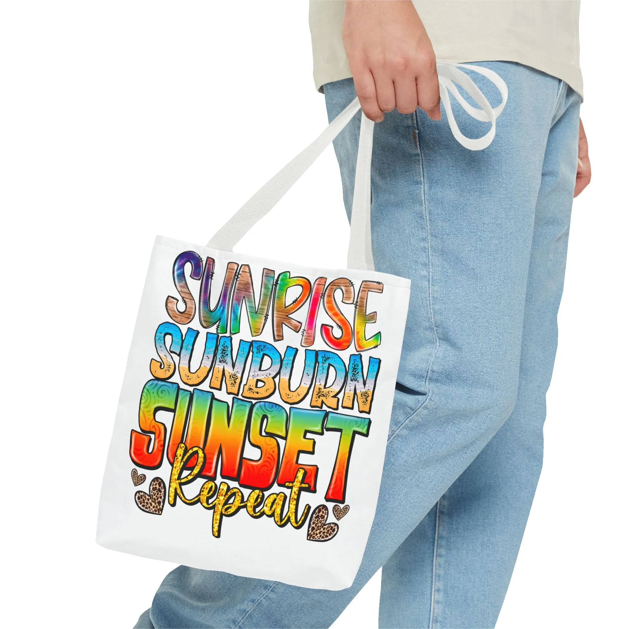 Sunrise Sunburn Sunset Repeat Tote Bag