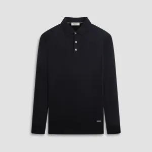 Super Merino Solid Polo Sweater