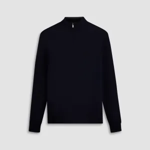Super Merino Solid Quarter Zip Sweater