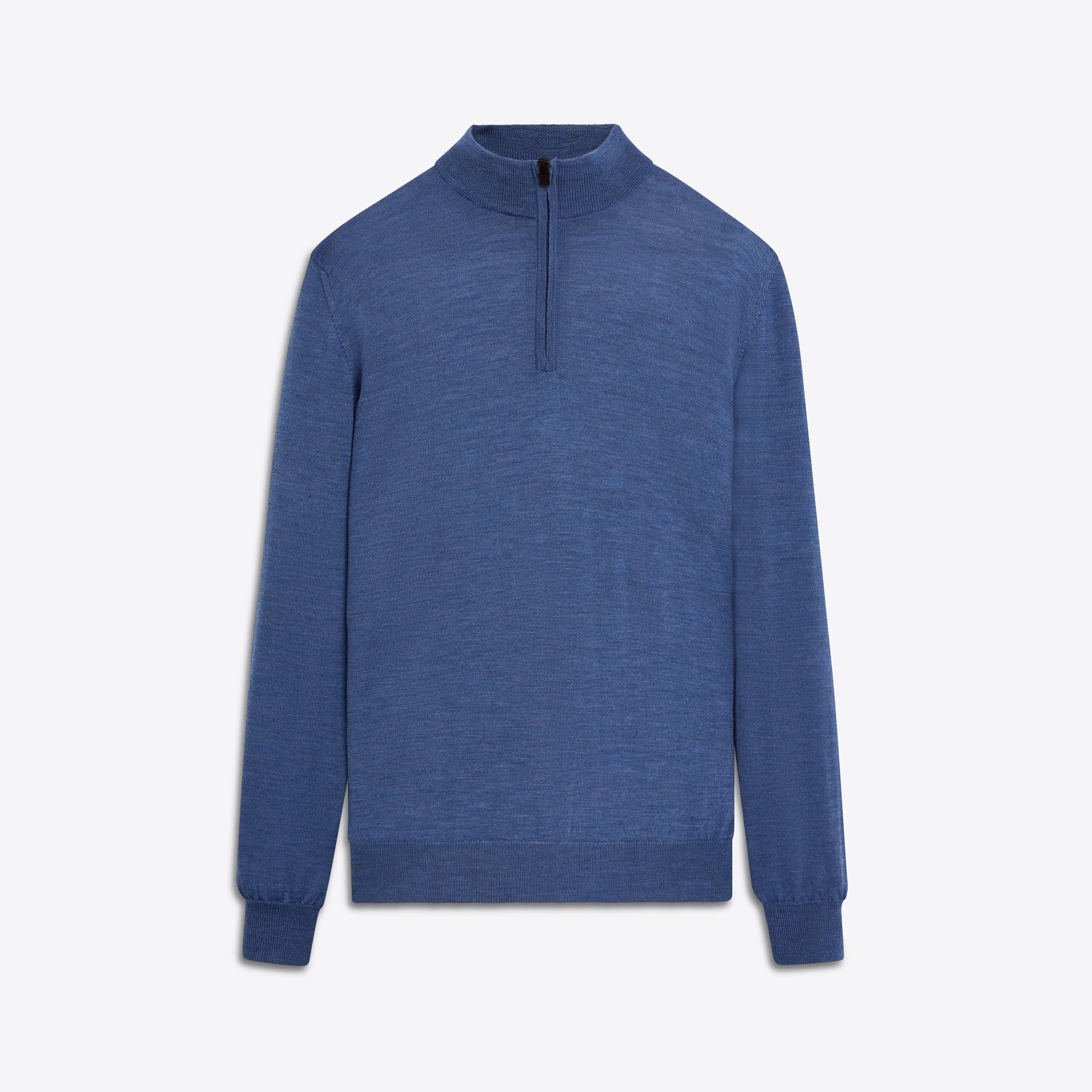 Super Merino Solid Quarter Zip Sweater