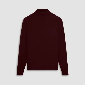 Super Merino Solid Quarter Zip Sweater