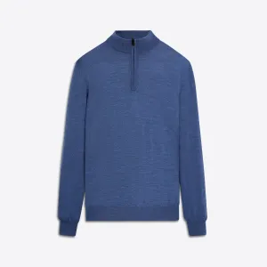 Super Merino Solid Quarter Zip Sweater