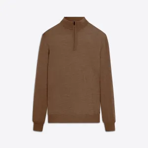 Super Merino Solid Quarter Zip Sweater