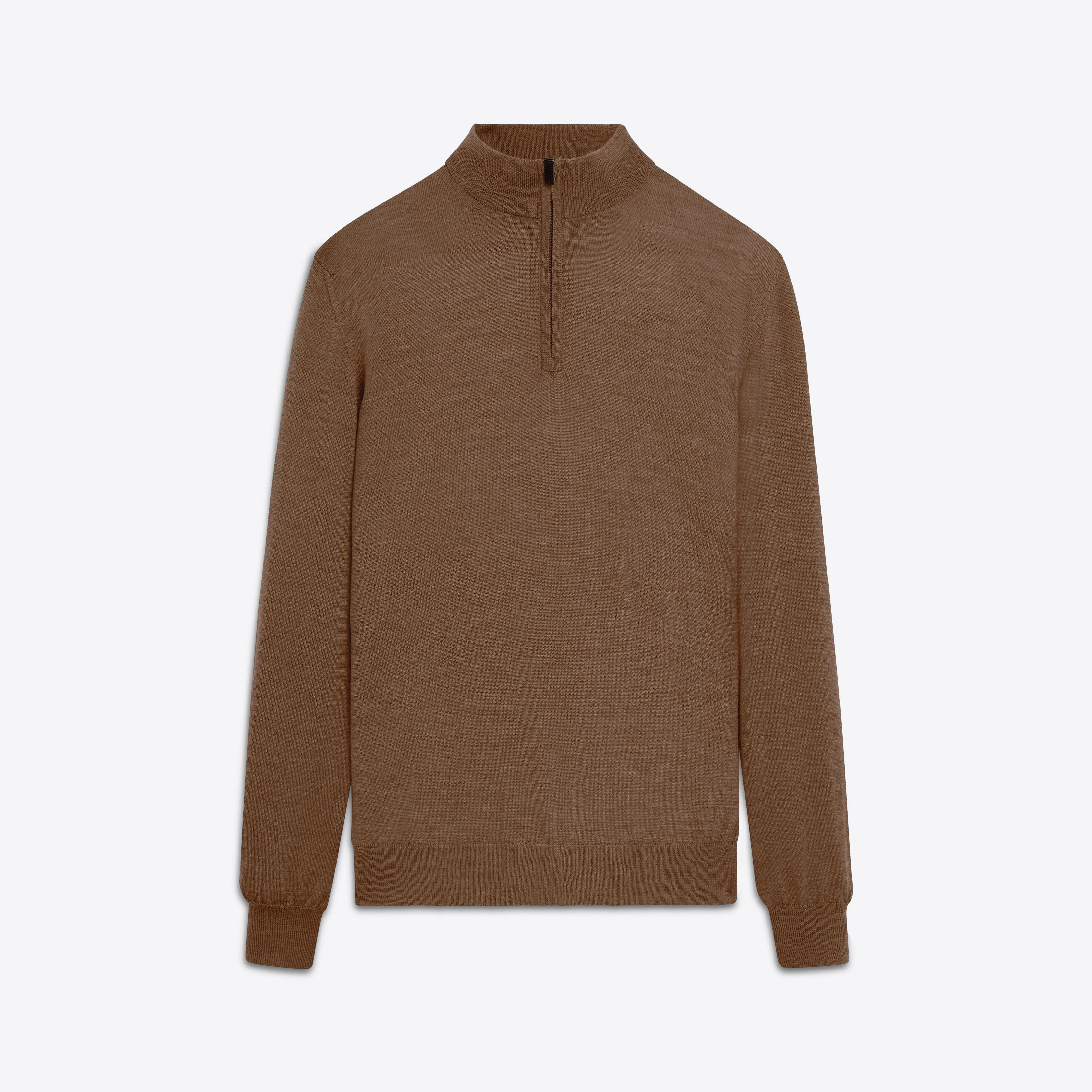 Super Merino Solid Quarter Zip Sweater