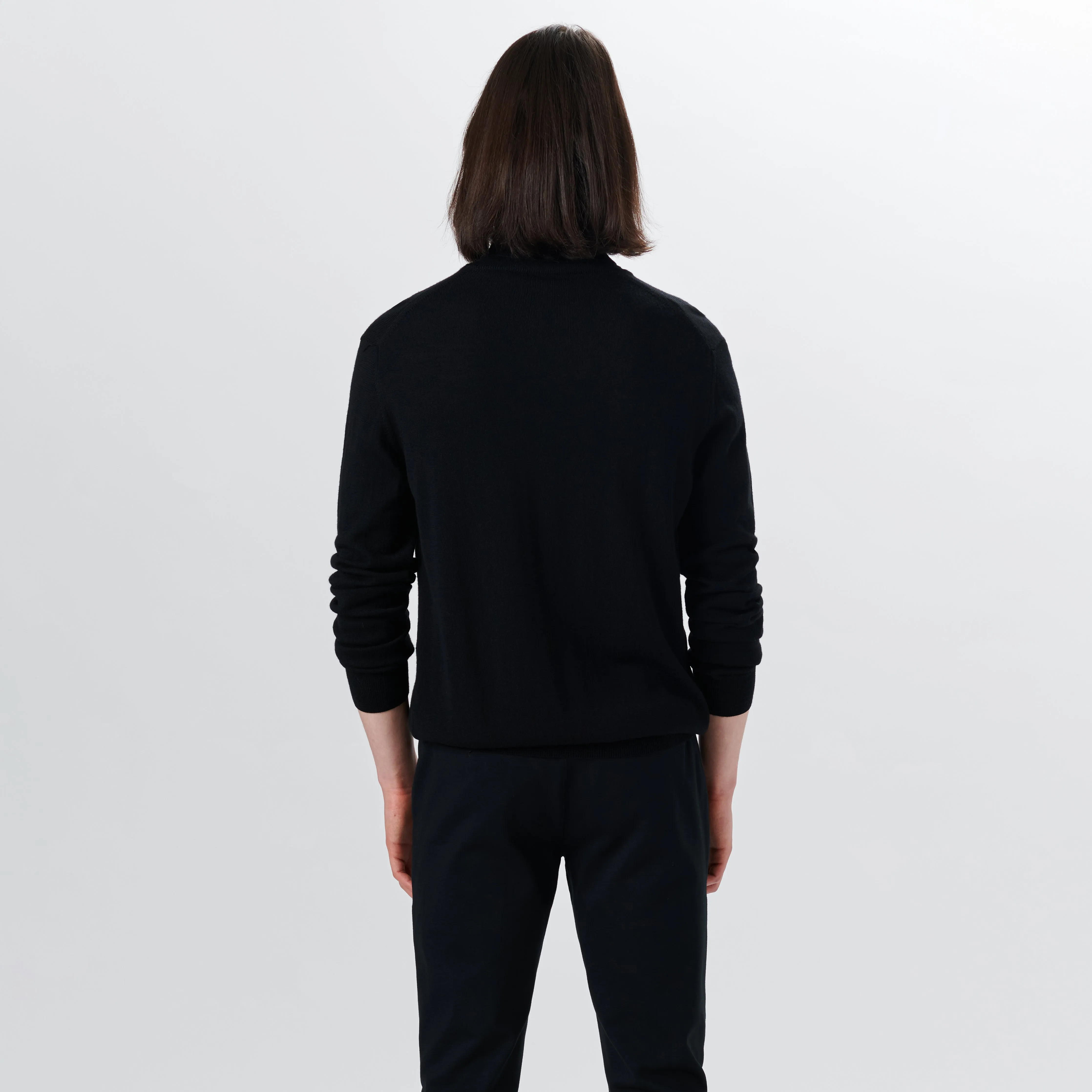 Super Merino Turtle Neck Solid Sweater