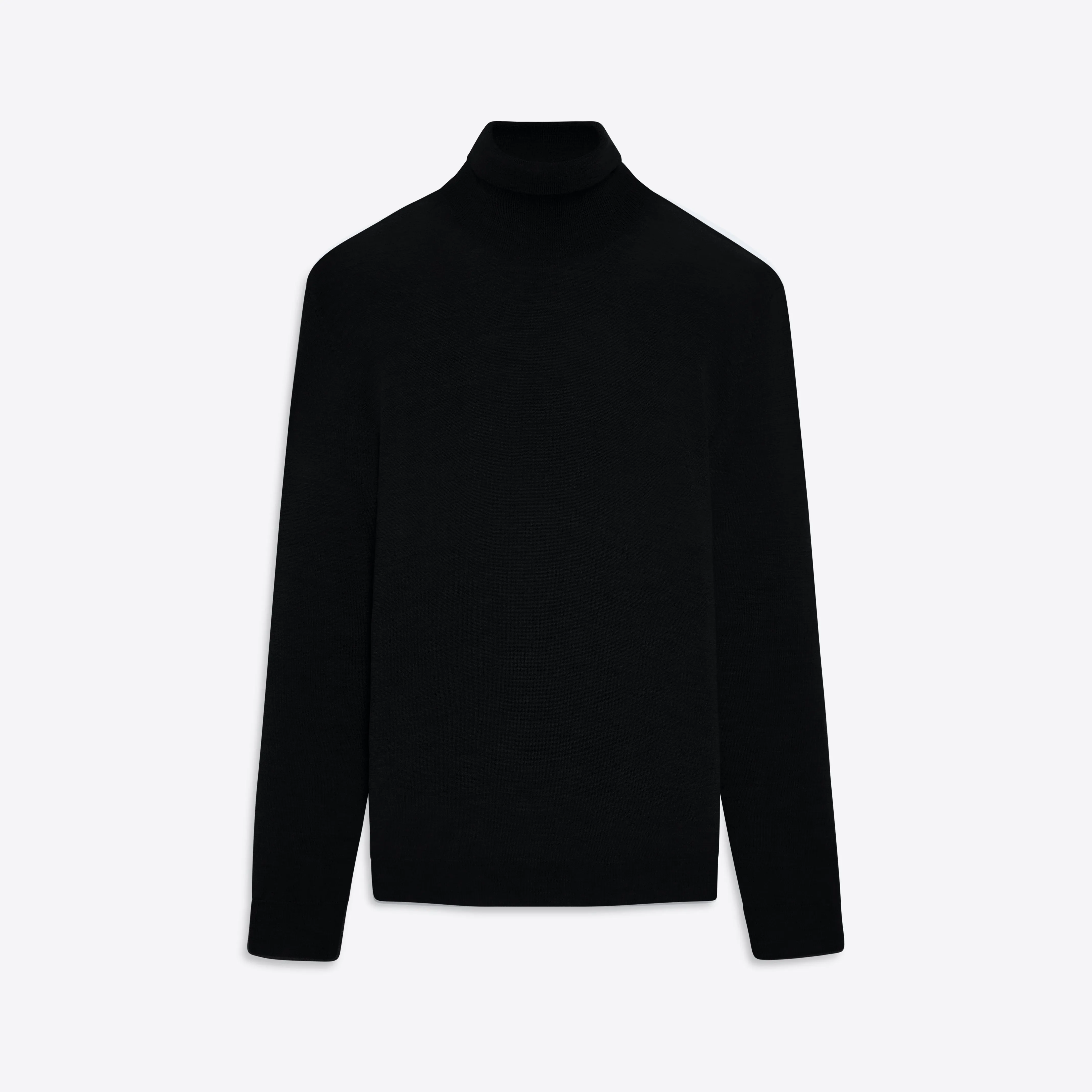 Super Merino Turtle Neck Solid Sweater