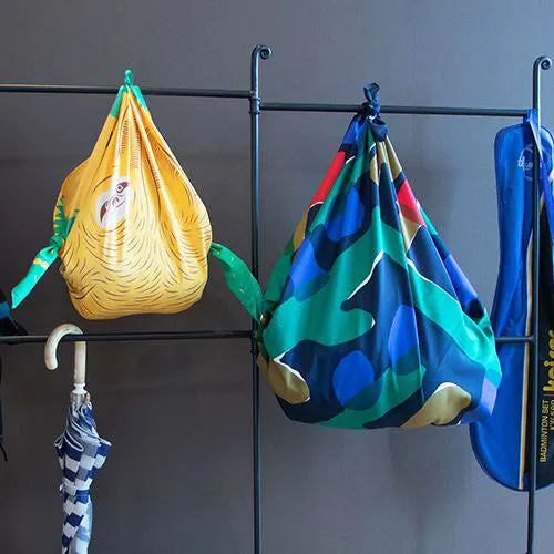 Suzuki Masaru - Aqua Drop (Water repellent finish)  - TREE HOUSE  navy アクアドロップ  (撥水加工)　- Furoshiki   100 x 100 cm