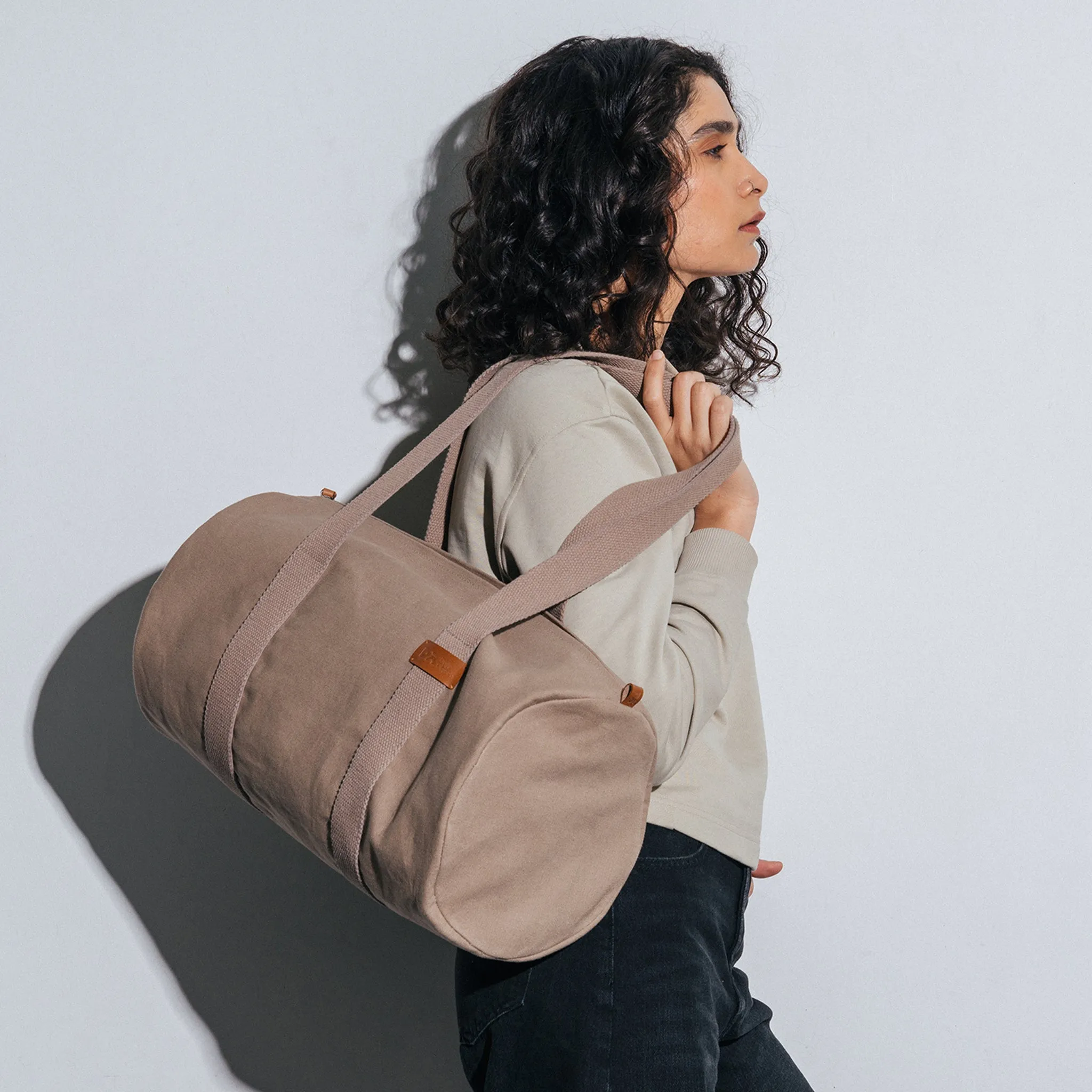 Swing Duffle Bag, Khaki Beige