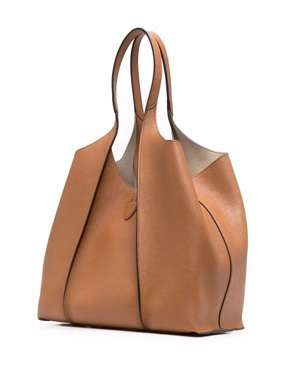 T timeless medium leather tote bag