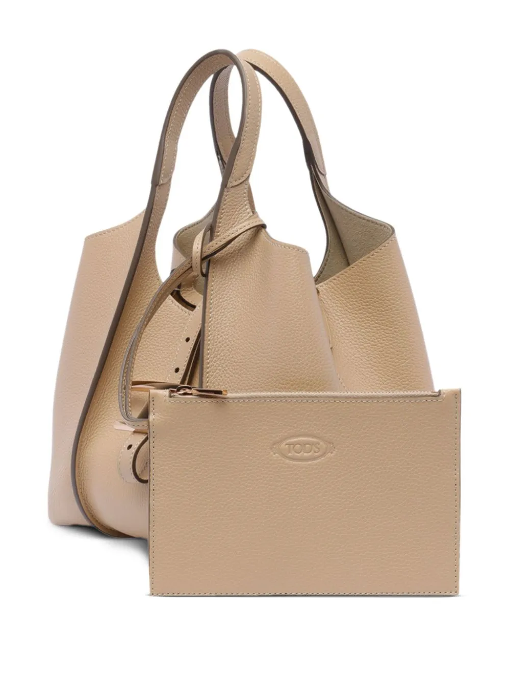 T timeless micro leather tote bag