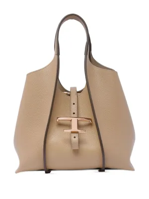 T timeless micro leather tote bag