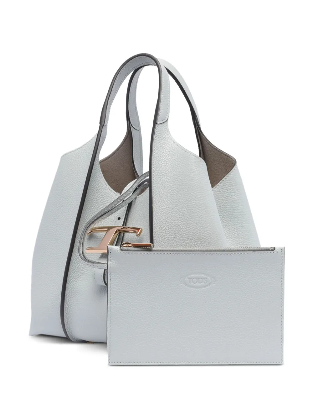 T timeless micro leather tote bag