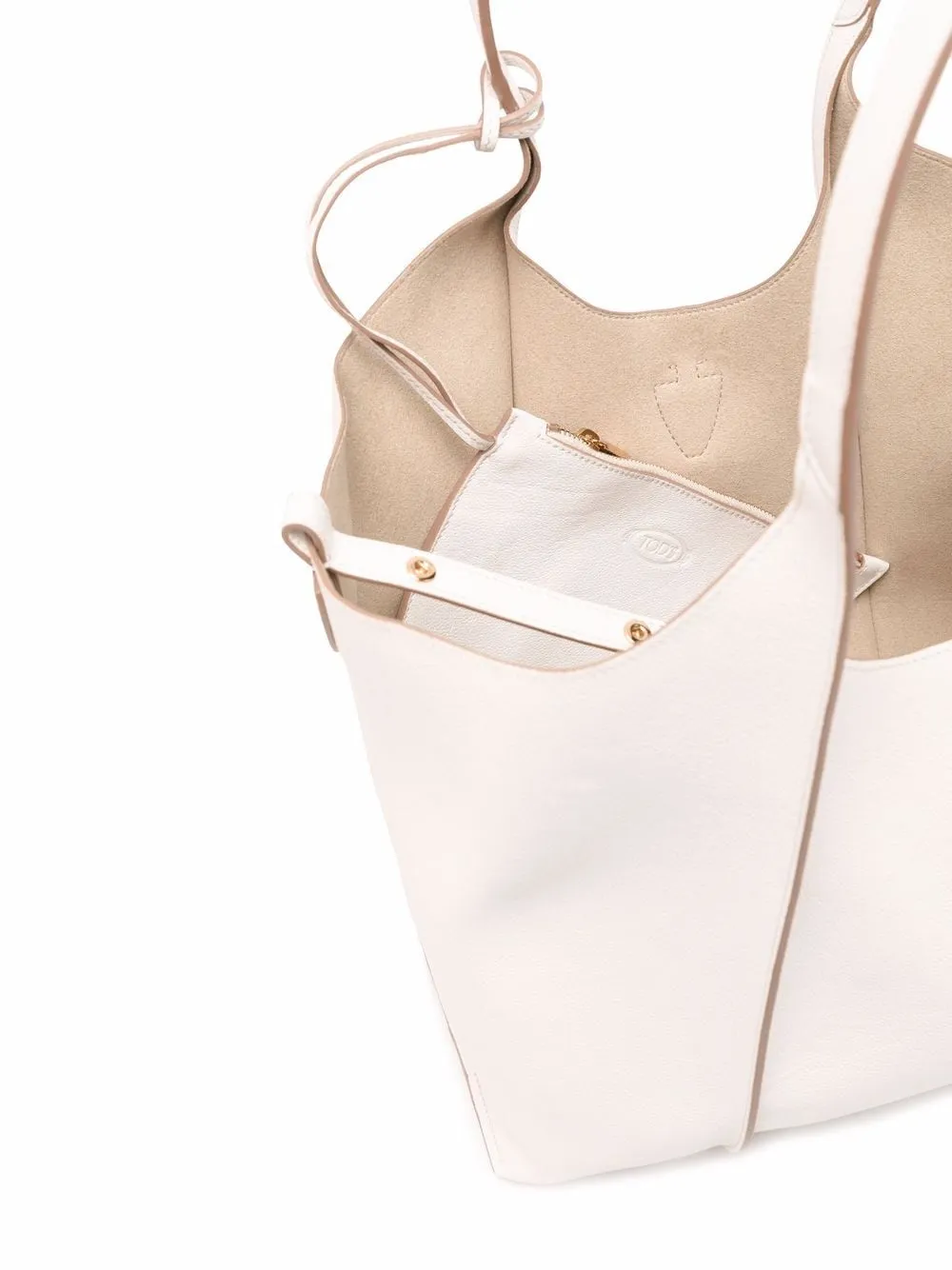 T timeless mini leather tote bag