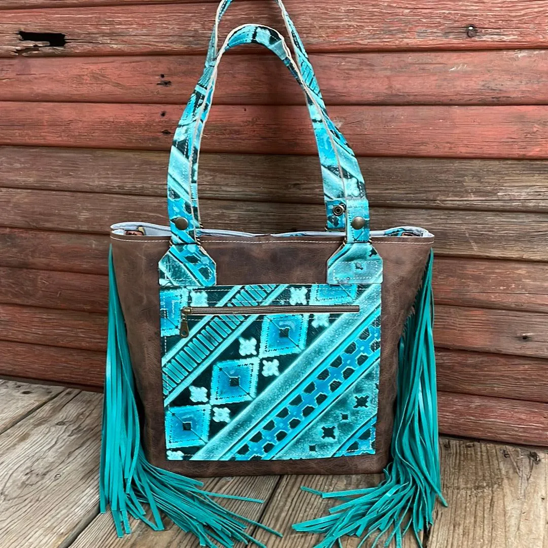 Taylor - Longhorn w/ Turquoise Matrix Navajo