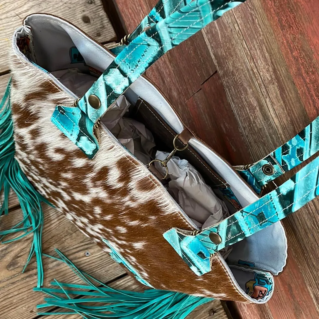 Taylor - Longhorn w/ Turquoise Matrix Navajo