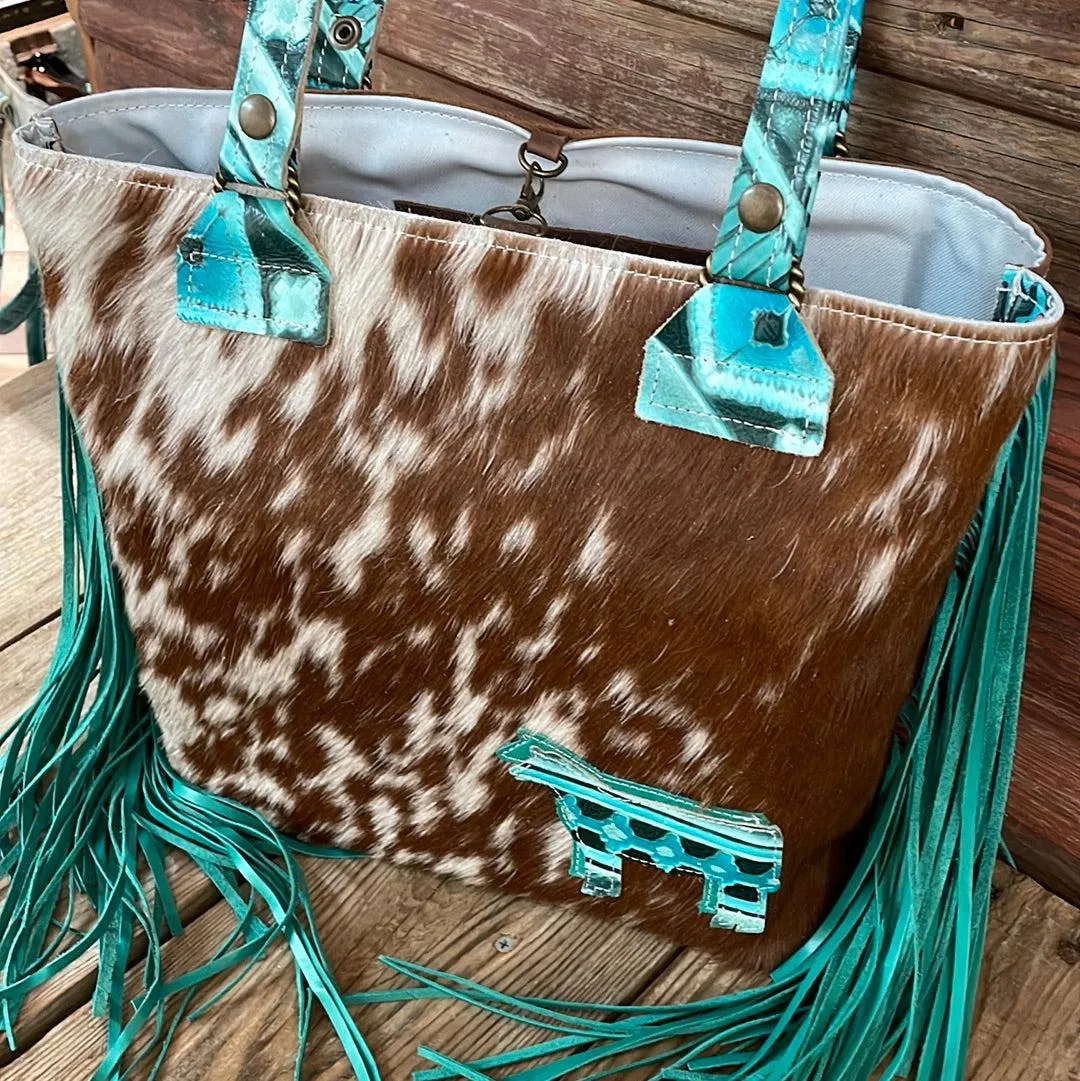 Taylor - Longhorn w/ Turquoise Matrix Navajo